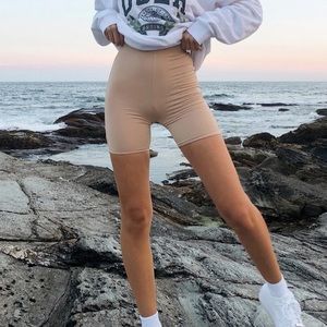 Princess Polly Biker Short Beige